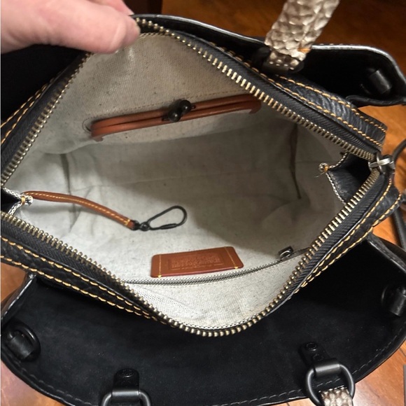Coach Rogue 1st  (first) Generation All Black and Snakeskin handles lock and key - Picture 11 of 16